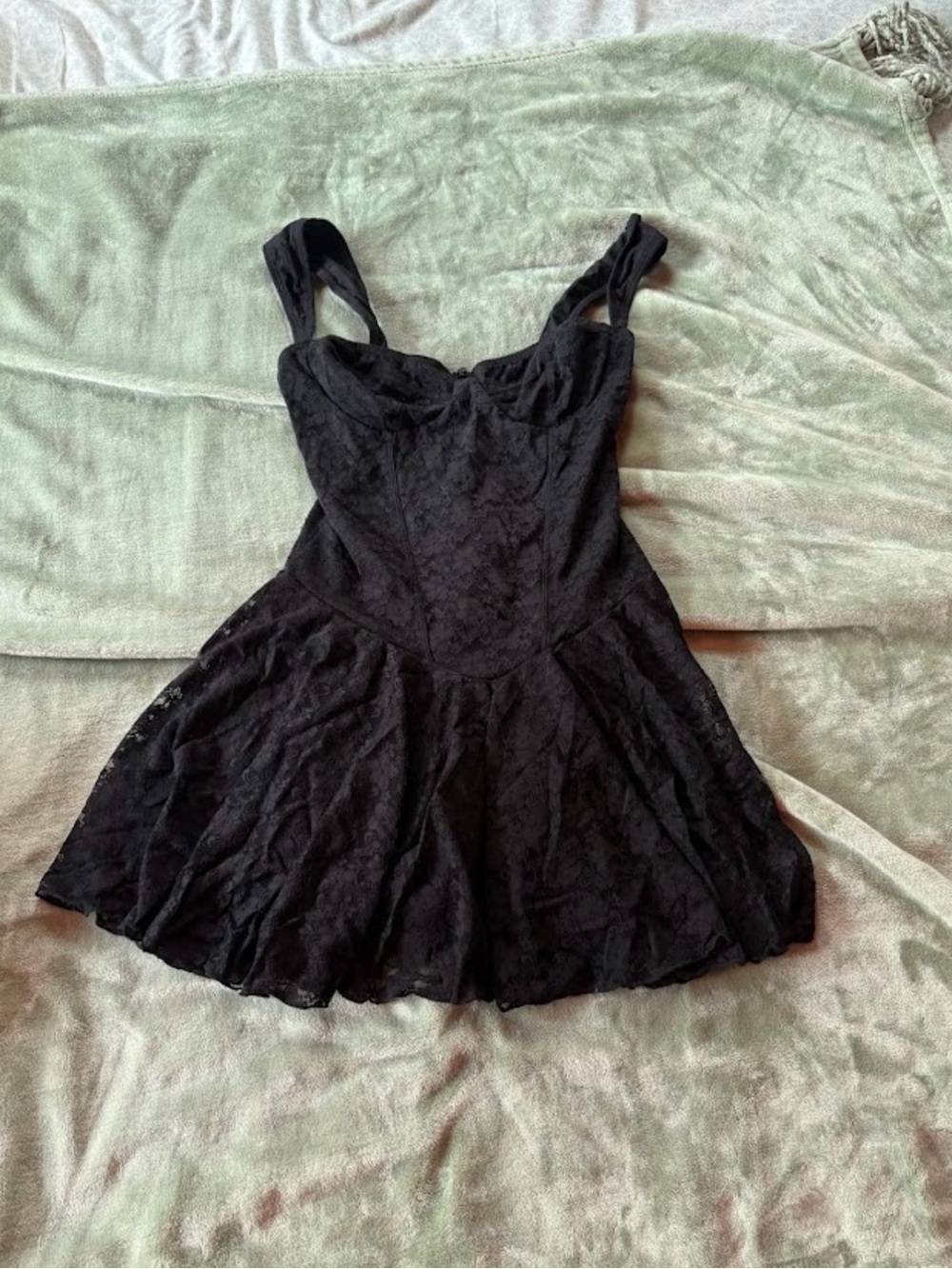 Dolls Kill Black Lace Mini Dress